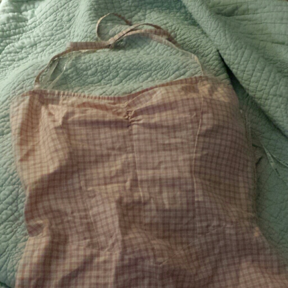 Betsy Johnson halter, backless dress